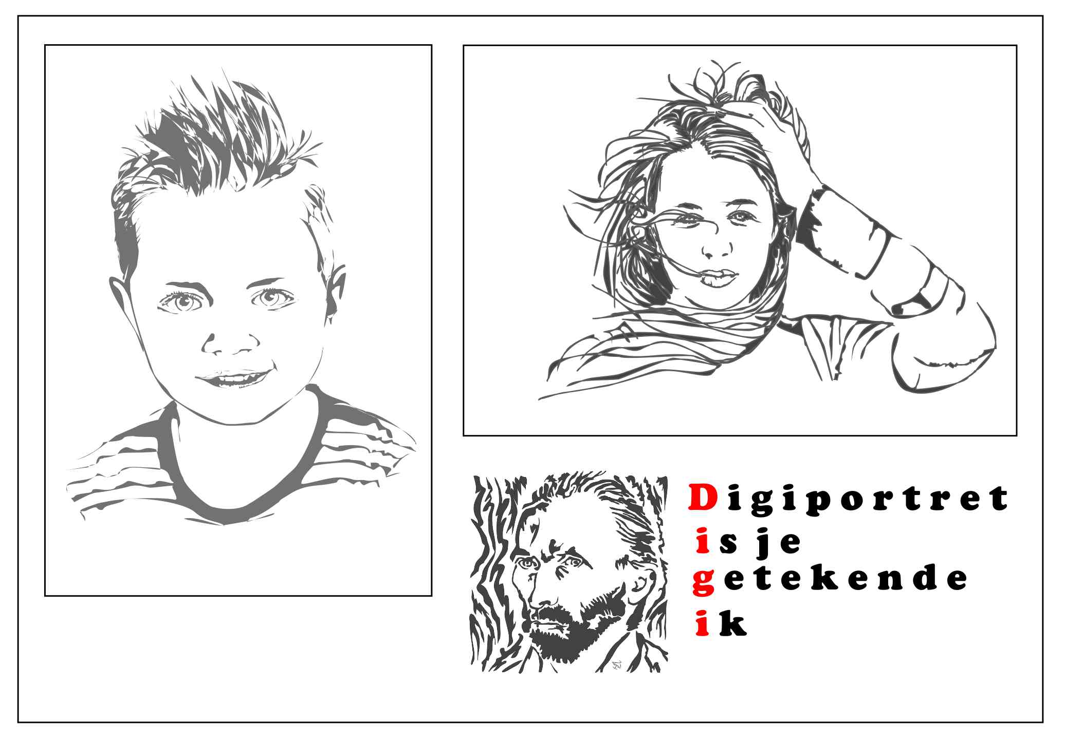 digiportret je getekende ik