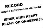 RECORD REGELS SCHRIJVEN RECHT